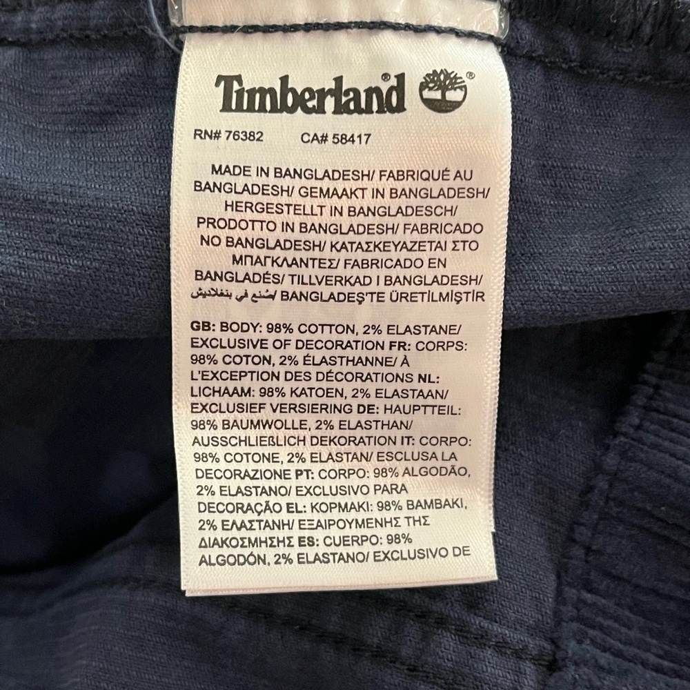 NWT Timberland Kempshire Corduroy Chore Jacket Dark Blue - Picture 14 of 15